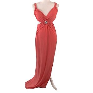 Ignite Evenings by Carol Lin Cutout Formal Gown Dress 6